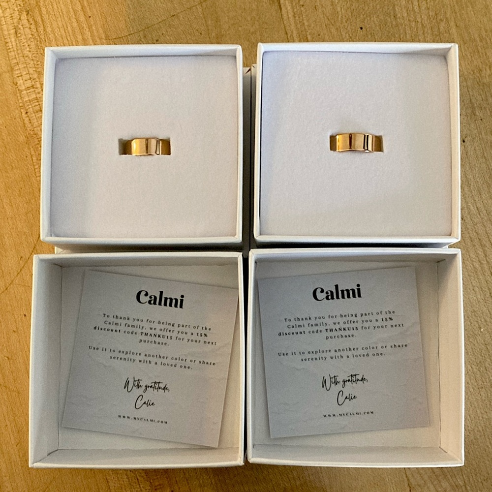 Calmi Adjustable Rings (rose gold)